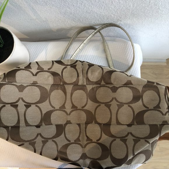 Vintage Coach Satchel Bag, abric Shell - Picture 5 of 10